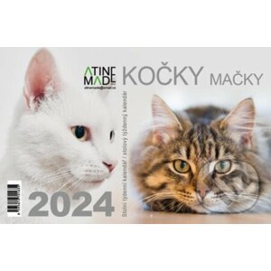 Kalendář 2024: Kočky, stolní, týdenní - Almatyne