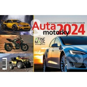 Kalendář 2024: Auta a motorky, stolní, týdenní - Almatyne