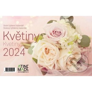 Kalendář 2024: Květiny, stolní, týdenní - Almatyne