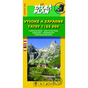 Vysoké a Západné Tatry 1:55 000 - TATRAPLAN