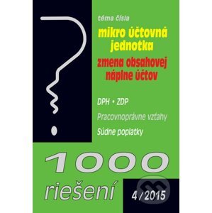 1000 riešení 4/2015 - Poradca s.r.o.