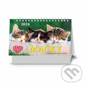 Stolový kalendár Mačky 2024 - Spektrum grafik