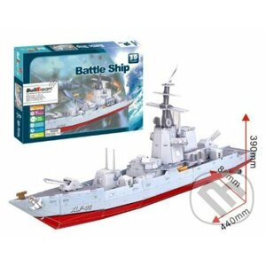 Vojenská loď Battle ship - CubicFun