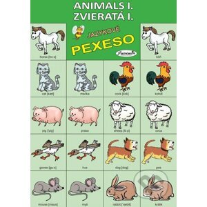 Jazykové pexeso: Animals I. / Zvieratá I. - Juvenia Education Studio