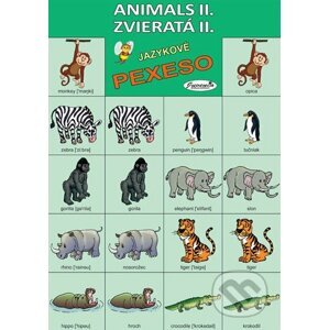 Jazykové pexeso: Animals II. / Zvieratá II. - Juvenia Education Studio