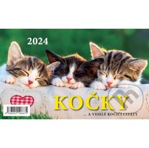 Kalendář stolní 2024 Kočky - BB/art