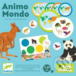 Zvieratá sveta (Animo Mondo): priraďovanie zvierat k svetadielom - Djeco