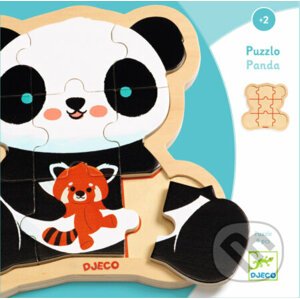 Puzzlo Panda: drevené puzzle - Djeco