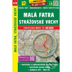 Malá Fatra, Strážovské vrchy 1:40 000 - SHOCart