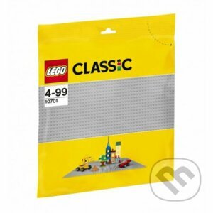 LEGO Classic - Sivá podložka na stavanie - LEGO