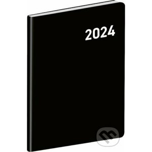 Diář 2024 - Černý, plánovací měsíční, kapesní - Notique