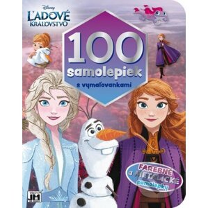 100 samolepiek s vymaľovankami/ Ľadové kráľovstvo - Disney