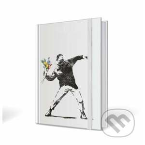 Banksy notebook kyticový útočník 15x21cm - CMA Group
