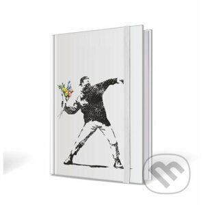 Banksy notebook kyticový útočník 9x14cm - CMA Group