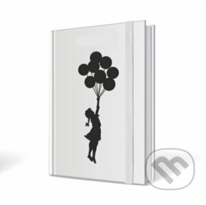 Banksy notebook dievča s balónmi 15x21cm - CMA Group