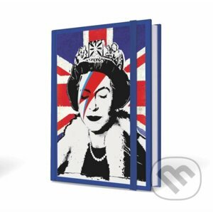 Banksy notebook kráľovná15x21cm - CMA Group