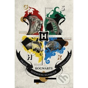 Plagát Harry Potter: Animal Crest - Harry Potter