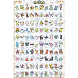 Plagát Pokémon: Johto - Pokemon