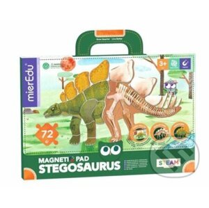MierEdu Magnetická tabulka Dinosauři - Stegosaurus - MierEdu