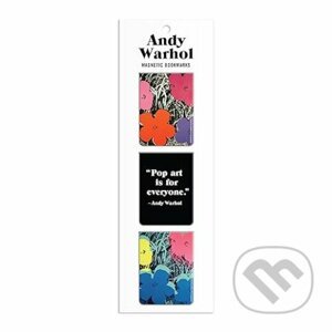 Andy Warhol Flowers Magnetic Bookmarks - Galison