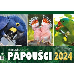 Papoušci týdenní stolní kalendář 2024 - Fynbos