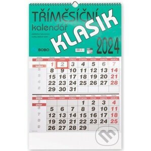 Tříměsíční Klasik 2024 - nástěnný kalendář - BOBO BLOK