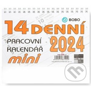 Pracovní mini 14denní 2024 - stolní kalendář - BOBO BLOK
