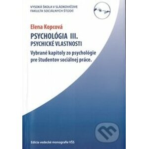 Psychológia III. - Elena Kopcová