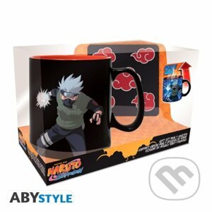 Naruto set 3D Hrnček meniaci sa 460 ml + podtácok - Akatsuki - ABYstyle