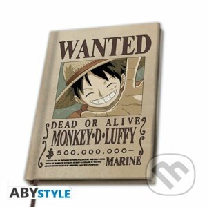 One Piece Zápisník A5 - Wanted Luffy - ABYstyle