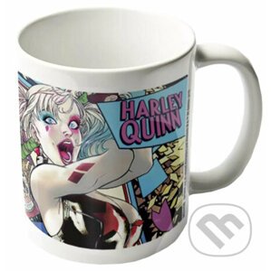 Biely keramický hrnček DC Comics - Batman: Harley Quinn Neon - HARLEY QUINN