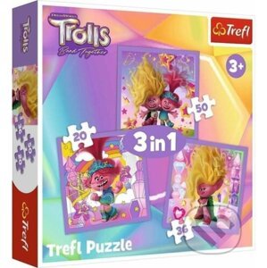 Trollové 3 Seznamte se s Trollíky 3v1 - Trefl