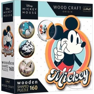 Wood Craft Origin puzzle Mickey Mouse Retro 160 dílků - Trefl