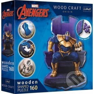 Wood Craft Origin puzzle Thanos na trůnu - Trefl