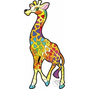 Drevené puzzle set Žirafa - far far land