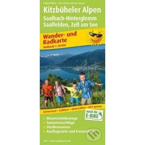 Kitzbühelské Alpy, Saalbach-Hinterglemm, Saalfelden-Zell am See 1:35 000 / turistická a cykloturistická mapa - freytag&berndt