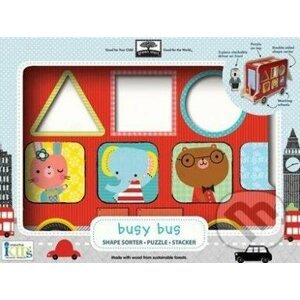 Shape Sorter Puzzle Stacker Busy Bus - Innovative Kids