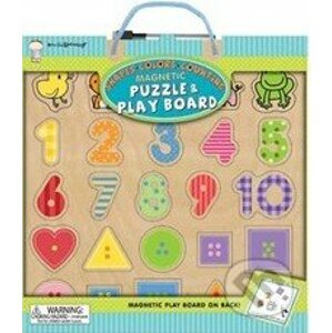 Magnetic Puzzle and Play Boards: Shapes Colors Counting - Innovative Kids