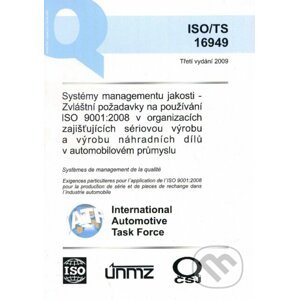 Systémy managementu jakosti - zvláštní požadavky na používání ISO 9001:2008 v organizacích zajištujících sériovou výrobu a výrobu náhradních dílů v automobilovém průmyslu - Česká společnost pro jakost