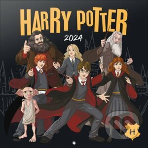 Oficiálny nástenný kalendár Harry Potter 2024 s plagátom - Harry Potter