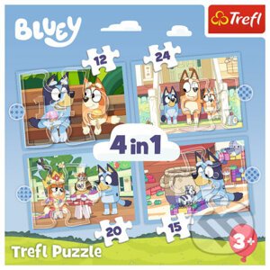 Trefl Puzzle 4v1 - Bluey / BBC - Trefl