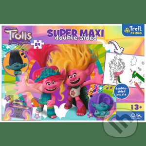 Trefl Puzzle Super Maxi 24 - Šťastný deň Trollov / Universal Trolls 3 (2023) FSC Mix 70% - Trefl