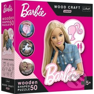 Trefl Wood Craft Junior puzzle Krásna Barbie 50 dielikov - Trefl