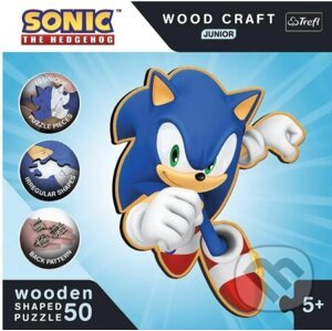 Trefl Wood craft Junior puzzle Smart Sonic 50 - Trefl