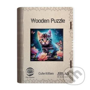 Dřěvěné puzzle/Kotě A3 - EPEE