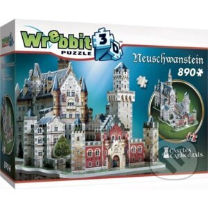 Puzzle 3D Zámek Neuschwanstein - Wrebbit - MB