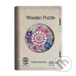 Dřěvěné puzzle/Flower Mandala A3 svítící - EPEE