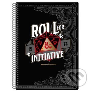 Zápisník Dungeons and Dragons - Roll for Initiative, A4 - Fantasy