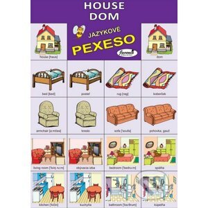 Jazykové pexeso: House / Dom - Juvenia Education Studio