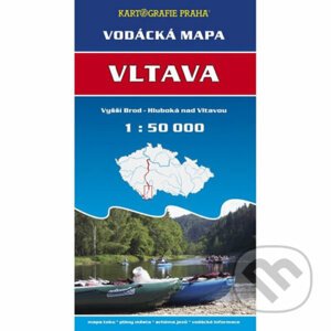 Vodácká mapa - Vltava/Vyšší Brod - Hluboá nad Vltavou/1:50 tis. - Kartografie Praha